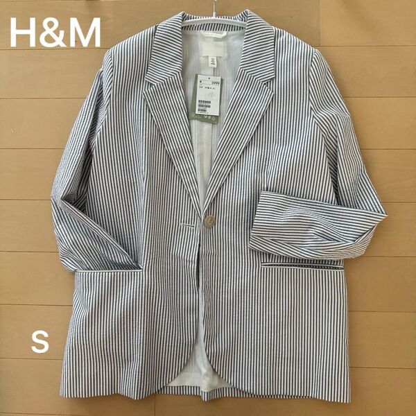 【新品】H&M エイチアンドエム レディース 上着 ジャケット コットンジャケット ブレザー