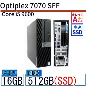 中古 デスクトップ Dell デル Optiplex 7070 SFF 7070-7070SF Core i7 メモリ：16GB 6ヶ月保証