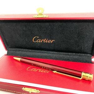 1円スタート　Cartier カルティエ ボールペン サントス ドゥ ツイスト式 筆記用具