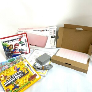 1 jpy start Nintendo nintendo Nintendo 3DSLL ultimate beautiful goods operation verification ending box attaching cassette attaching game machine DS