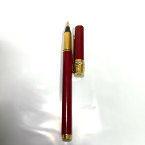 １円スタート カルティエ Cartier ボールペン キャップ式 トリニティ レッド 筆記用具の画像3