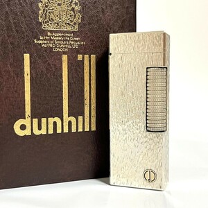 １円スタート dunhill ダンヒル ライター ガスライター シルバー ローラー 喫煙具