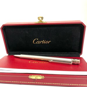 １円スタート Cartier カルティエ ボールペン サントス ドゥ シルバー ツイスト式 筆記用具の画像1