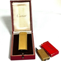 １円スタート Cartier カルティエ ライター ガスライター オーバル ゴールド 喫煙具 箱　リフィルタンク b5_画像9