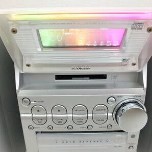 Victor ビクター システムコンポ CA-UXZ7MD-S CD. MD.【通電確認済】カセットコンポ 激安1円スタートの画像6