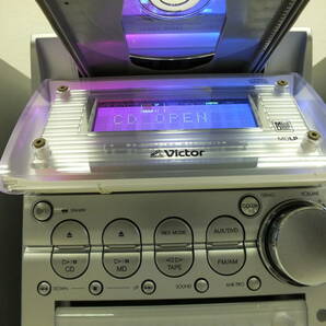 Victor ビクター システムコンポ CA-UXZ7MD-S CD. MD.【通電確認済】カセットコンポ 激安1円スタートの画像5