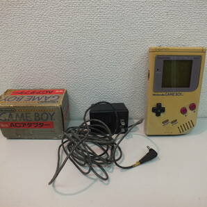 【ジャンク】初代 ニンテンドー ゲームボーイ ACアダプター付き Nintendo GAMEBOY 任天堂 激安1円スタートの画像1