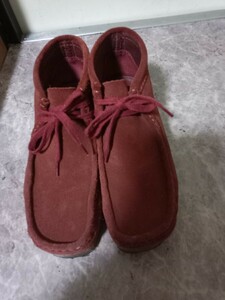 クラークス Clarks ワラビーブーツ レッド 25.5cm