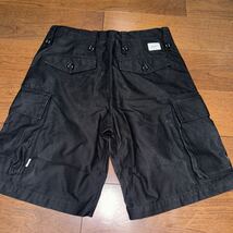 WTAPS 19ss JUNGLE ENGLAND SHORTS 01/SS HORTS.COTTON.SATIN. ショートパンツ BLACK Mサイズ 未使用品_画像6