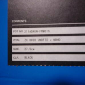 送料無料 新品未使用 NEIGHBORHOOD×UNDEFEATED×adidas ZX8000 US9.5 27.5cmの画像7