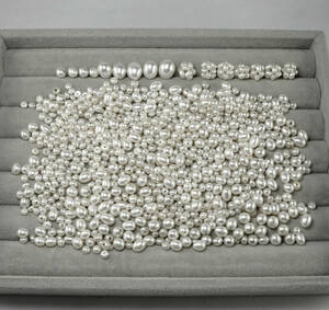 ★おまとめ天然ケシパール 本真珠 最高級 2.5-7.7mm 65g ルース 宝石 ジュエリー 