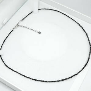 ★天然ブラックダイヤモンド 最高級 10.00ct 44.5cm SV ネックレス ジュエリー jewelryの画像5