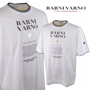 2024春夏新作【バーニヴァーノ】メンズ 半袖Tシャツ M 白 NTH5038-01 BARNI VARNO カジュアル おしゃれ かっこいい 日本製 @