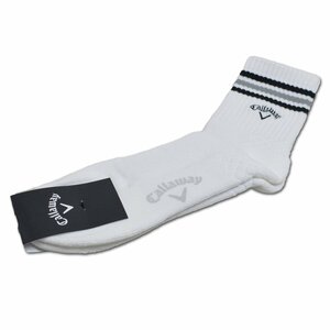 2024 new work Callaway men's socks socks white C24193104-1030 callaway Golf casual stylish good-looking 