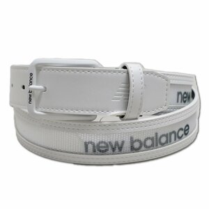 2024新作【ニューバランス】メンズ ベルト 白 012-4182002-30 new balance ゴルフ カジュアル ギフト おしゃれ かっこいい 日本製 @