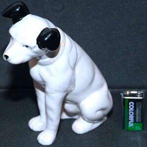 ☆レトロ＆アンティーク☆当時モノ☆貫入り☆保管品☆Victor☆ビクター犬☆陶器☆ニッパー君☆犬のオブジェ☆置物の画像1