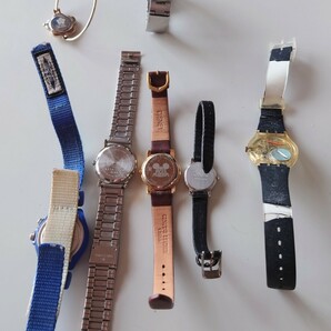 レディース腕時計 ジャンク品 7本セット ディズニー ピンキー&ダイアン マリークワント スオッチの画像2