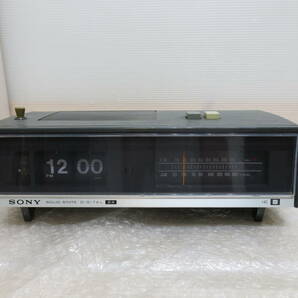 パタパタ時計 SONY 8FC-61 デジタルクロックラジオ付き 昭和レトロ ジャンクの画像1