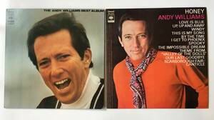 2436●2枚 / The Andy Williams Best Album / Honey / アンディウィリアムス スカボローフェアを歌う / Jazz Easy Listening / 12inch LP