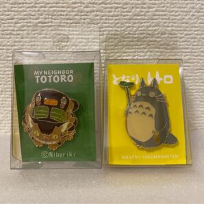 となりのトトロ　ピンズ　ピンバッジ　トトロ＆ネコバス2個セット　三鷹の森ジブリ美術館　徳間書店