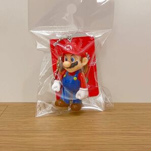 Nintendo スーパーマリオスイングマスコット マリオ タグ付き 未開封 キーチェーンフィギュア