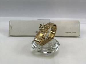 ☆【ELGIN】エルジンGOLD　INGOT1g 999.9　FINE GOLD インゴット 腕時計　FK-1153-E 稼働中　♯200934-43