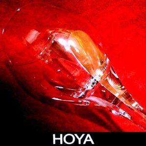 売切 HOYA クリスタル6面カット ワイングラス 容量160cc 2客組 纏め購入特典有 日本製 取説付 未使用品 B/C 寸法φ上55中61下62×H162mmの画像3