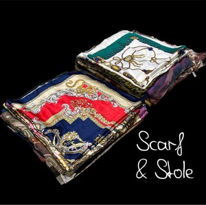 1 jpy ~ selling up * large size scarf large amount 100 pieces set * old clothes . elegant gorgeous . what . floral print piece .. recommended set sale sale No.KT-L-5