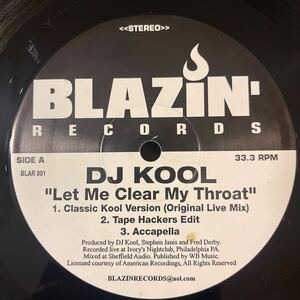 DJ Kool / Let Me Clear My Throat / Got Dat Feelin'/レコード/中古/DJ/CLUB/HIPHOP