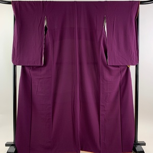  undecorated fabric length 166cm sleeve length 69cm L.1. purple silk super goods [ used ]