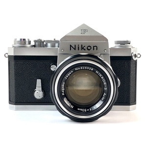 ニコン Nikon F アイレベル シルバー + NIKKOR-S 50mm F1.4 非Ai ［ジャンク品］ フィルム マニュアルフォーカス 一眼レフカメラ 【中古】の画像1