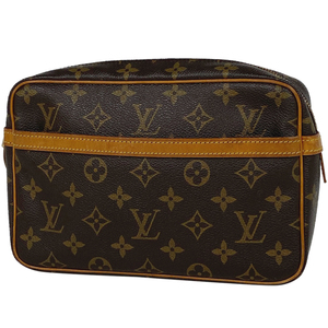 【ジャンク品】ルイ・ヴィトン Louis Vuitton コンピエーニュ 23 クラッチ セカンドバッグ モノグラム ブラウン M51847 レディース 中古