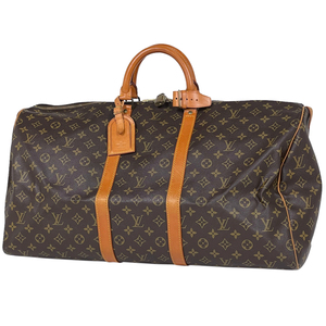 ルイ・ヴィトン Louis Vuitton キーポル 55 ハンドバッグ ビジネス ボストンバッグ モノグラム ブラウン M41424 レディース 【中古】