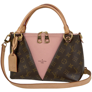 ルイ・ヴィトン Louis Vuitton Vトート BB 2WAY ハンドバッグ モノグラム ブラウン ローズプードル(ピンク) M43967 レディース 【中古】