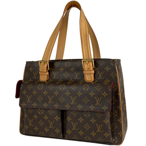 ルイ・ヴィトン Louis Vuitton ミュルティプリ シテ ハンドバッグ 肩掛け トートバッグ モノグラム ブラウン M51162 レディース 【中古】