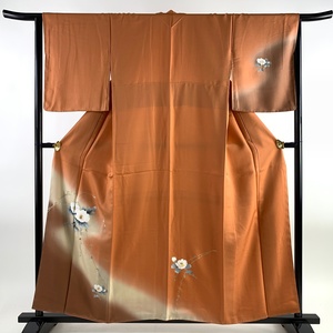  tsukesage length 156.5cm sleeve length 66cm M.. gold silver . bokashi orange silk beautiful goods super goods [ used ]