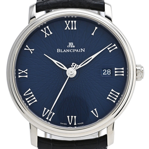  Blancpain Blancpain vi rure Ultra тонкий Rome n6223C-1529-55A наручные часы WG кожа самозаводящиеся часы b люмен z[ б/у ]