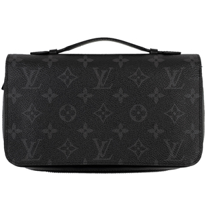 ルイ・ヴィトン Louis Vuitton ジッピー XL ラウンドファスナー 長財布 モノグラムエクリプス ノワール M61698 メンズ 中古