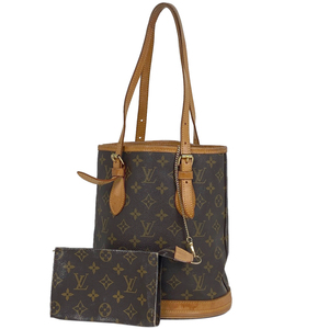 【ジャンク品】ルイ・ヴィトン Louis Vuitton プチ バケット PM ショルダーバッグ モノグラム ブラウン M42238 レディース 【中古】