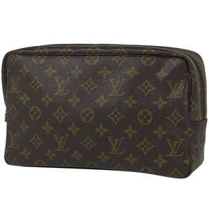 ルイ・ヴィトン Louis Vuitton トゥルース トワレット 28 メイク コスメ セカンドバッグ 化粧ポーチ モノグラム M47522 レディース 中古