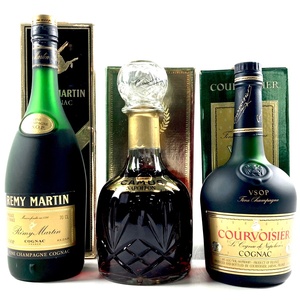 3ps.@ Remy Martin Camus Courvoisier cognac 700ml brandy set [ old sake ]