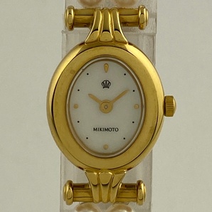 【ジャンク品】 ミキモト MIKIMOTO パールブレスレットウォッチ JAL限定 100周年 腕時計 SS クォーツ 【中古】の画像1