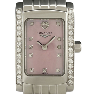  Longines LONGINES Dolce Vita L5.158.0 наручные часы SS бриллиант кварц Pink Lady -s[ б/у ]