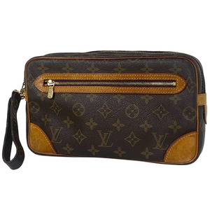 【ジャンク品】ルイ・ヴィトン Louis Vuitton マルリードラゴンヌ GM クラッチバッグ セカンドバッグ モノグラム M51825 レディース 中古