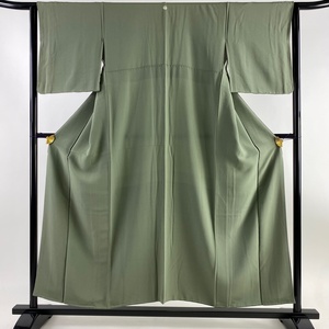  однотонная ткань длина 154cm длина рукава 63cm S. пепел зеленый натуральный шелк super товар один .[ б/у ]