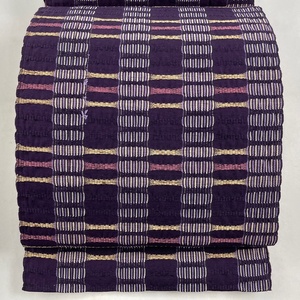  Nagoya obi beautiful goods super goods . size Nagoya obi pine leaf tailoring .. what .. purple silk [ used ]