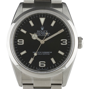 ロレックス ROLEX エクスプローラー1 114270 腕時計 SS 自動巻き ブラック メンズ 【中古】