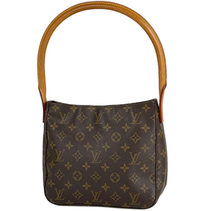 【在庫一掃】 ルイ・ヴィトン Louis Vuitton ルーピング MM ショルダーバッグ モノグラム ブラウン M51146 レディース 【中古】