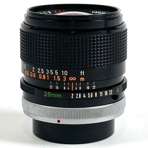 キヤノン Canon FD 28mm F2 S.S.C. 一眼カメラ用レンズ（マニュアルフォーカス） 【中古】