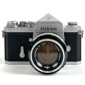 ニコン Nikon F アイレベル シルバー + NIKKOR-S 50mm F1.4 非Ai ［ジャンク品］ フィルム マニュアルフォーカス 一眼レフカメラ 【中古】